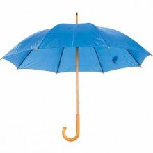 Зонт-трость механический, нейлон, D=105, ярко-синий