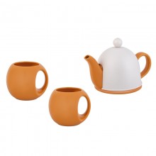 Набор чайный "СлуЧАЙный восторг", оранжевый/белый