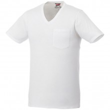 Мужская футболка Gully с коротким рукавом и кармашком, белый
