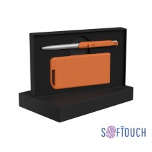 Набор ручка "Skil" + зарядное устройство 4000 mAh в футляре, покрытие soft touch