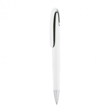 Ручка шариковая "Atlanta", белая/зеленая