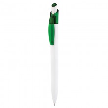 Ручка шариковая "Christi", белая/зеленая