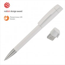 Ручка с флеш-картой USB 8GB «TURNUS M», белый