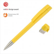 Ручка с флеш-картой USB 8GB «TURNUS M», желтый