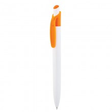 Ручка шариковая "Christi", белая/оранжевая