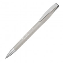 Ручка шариковая COBRA SOFTGRIP MM, светло-серый
