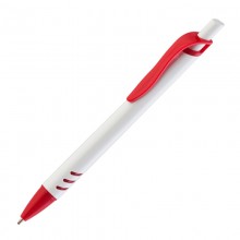 Ручка шариковая "Boston", белая/красная