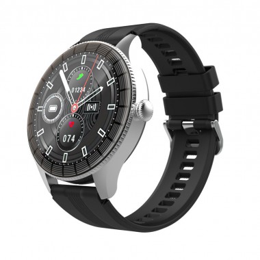 Умные часы HIPER IoT Watch GTR, черный/голубой