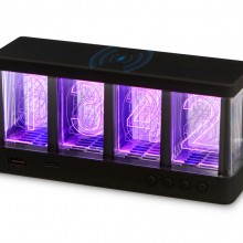 Часы с LED-подсветкой и беспроводной зарядкой Cyber, 10 Вт