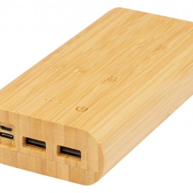 Портативное зарядное устройство Tulda из бамбука, 20000 mAh