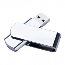 USB 2.0- флешка на 2 Гб глянцевая поворотная