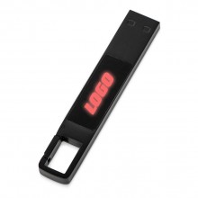 USB 2.0- флешка на 32 Гб c подсветкой логотипа Hook LED