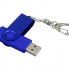 USB-флешка промо на 32 Гб с поворотным механизмом и однотонным металлическим клипом