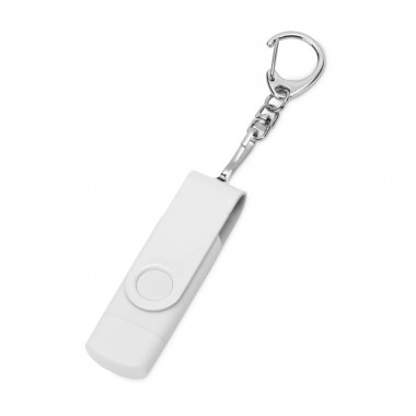 USB 3.0/micro USB/Type-C - флешка на 32 Гб 3-в-1 с поворотным механизмом