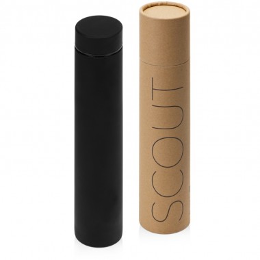 Вакуумный термос Scout, soft-touch, 235 мл, тубус
