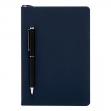 Бизнес-блокнот А5 С3 soft-touch с магнитным держателем для ручки