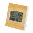 Бамбуковая метеостанция с часами Moscow Heat