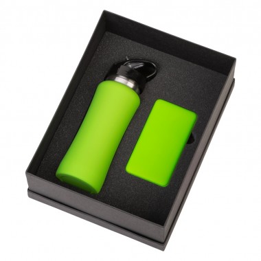 Подарочный набор COLOR IT с бутылкой для воды и повербанком