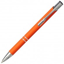 Ручка металлическая шариковая Moneta с антискользящим покрытием