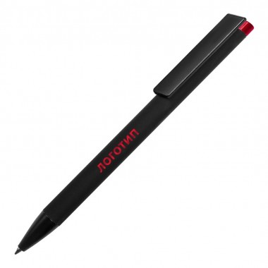 Ручка металлическая шариковая Taper Metal soft-touch