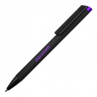 Ручка металлическая шариковая Taper Metal soft-touch