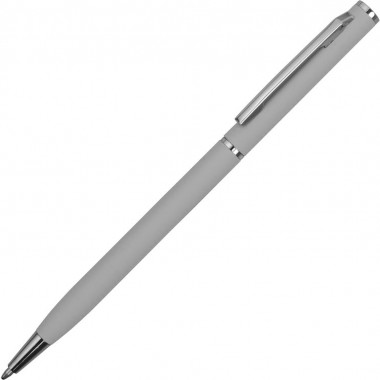 Ручка металлическая шариковая Атриум софт-тач