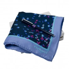 Подарочный набор Blossom: шелковый платок, ручка-роллер