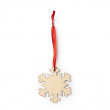Деревянное новогоднее украшение JINGLE, снежинка
