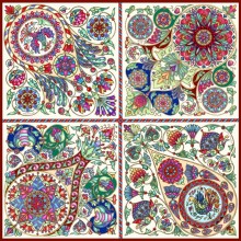 Платок Русская эмаль пёстрая