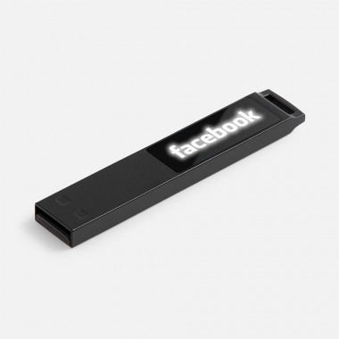 Флешка markBright Black с белой подсветкой, 32 Гб