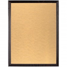 Плакетка Plaque, большая, венге с золотистой пластиной Плакетка Plaque, большая, венге с золотистой пластиной