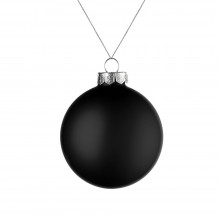 Елочный шар Finery Matt, 8 см, матовый черный Елочный шар Finery Matt, 8 см, матовый черный