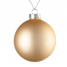 Елочный шар Finery Matt, 10 см, матовый золотистый Елочный шар Finery Matt, 10 см, матовый золотистый