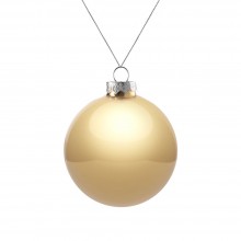 Оформительский шар Finery, 8 см, глянцевый золотистый Оформительский шар Finery, 8 см, глянцевый золотистый
