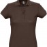 Рубашка поло женская Passion 170, шоколадно-коричневая