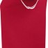 Рубашка поло женская Pasadena Women 200 с контрастной отделкой, красная с белым