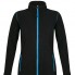 Куртка женская Nova Women 200, черная с ярко-голубым