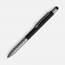 Ручка шариковая Digit Soft Touch со стилусом, черная Ручка шариковая Digit Soft Touch со стилусом, черная