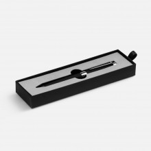 Ручка шариковая Broad Ring Soft Touch в футляре, черная Ручка шариковая Broad Ring Soft Touch в футляре, черная