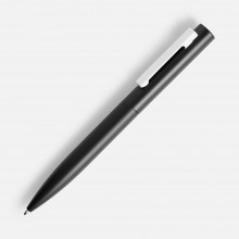 Ручка шариковая Inkolor, черная с белым Ручка шариковая Inkolor, черная с белым