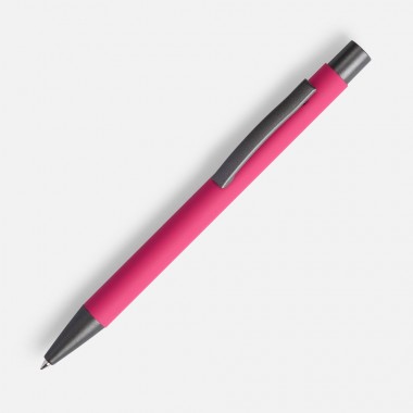 Ручка шариковая Atento Soft Touch, розовая