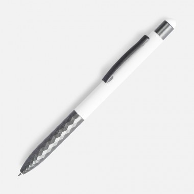 Ручка шариковая Digit Soft Touch со стилусом, белая