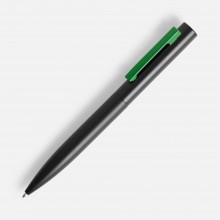 Ручка шариковая Inkolor, черная с зеленым Ручка шариковая Inkolor, черная с зеленым