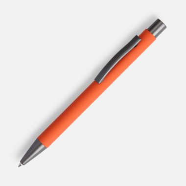 Ручка шариковая Atento Soft Touch, оранжевая