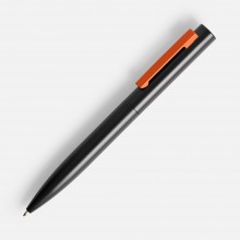 Ручка шариковая Inkolor, черная с оранжевым Ручка шариковая Inkolor, черная с оранжевым