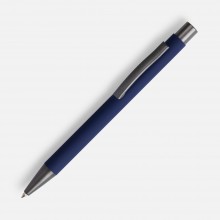 Ручка шариковая Atento Soft Touch, темно-синяя