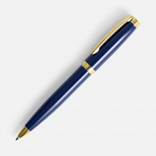 Ручка шариковая Letra Gold, глянцевая, темно-синяя Ручка шариковая Letra Gold, глянцевая, темно-синяя