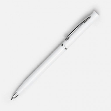 Ручка шариковая Euro Chrome, белая