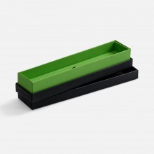 Футляр Nastro для 1 ручки, черный с зеленым Футляр Nastro для 1 ручки, черный с зеленым