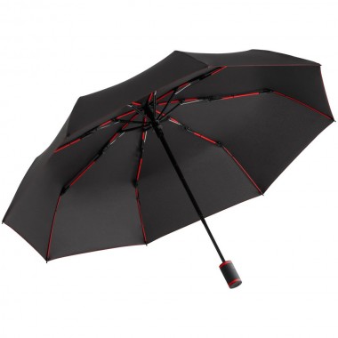 Зонт складной AOC Mini с цветными спицами ver.2, красный